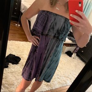 Local boutique summer tie dye beach dress